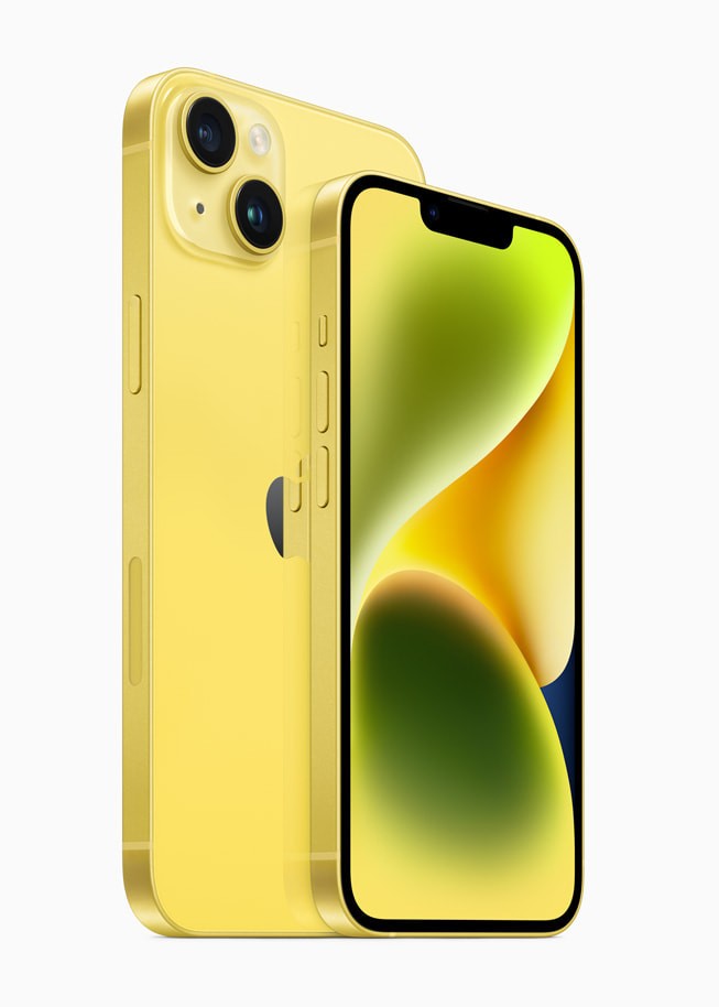 iPhone 14 and 14 Plus yellow